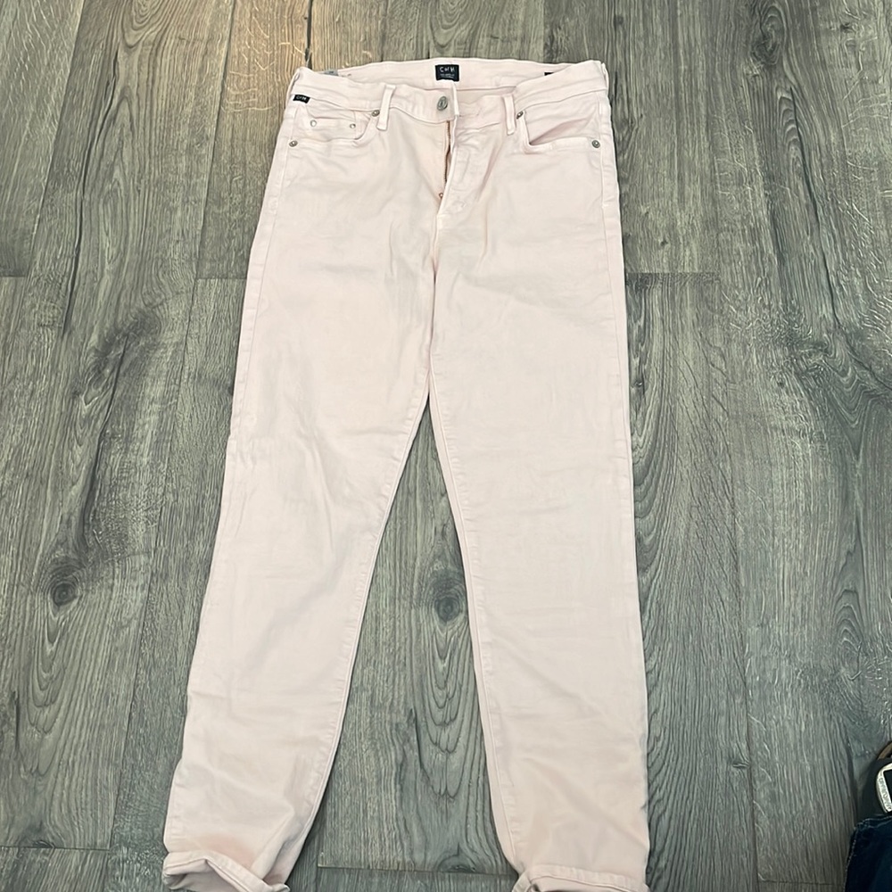 Pink citizens of humanity jeans.